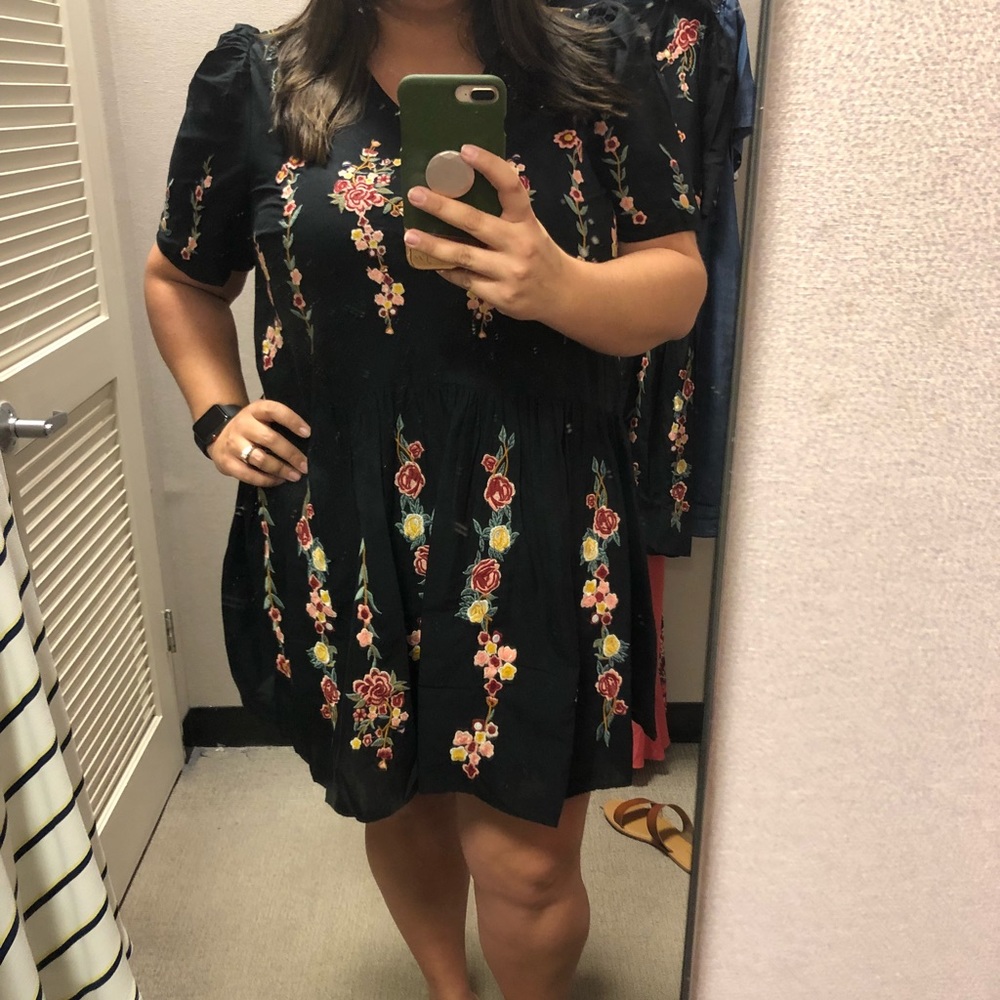 Black Embroidered dress